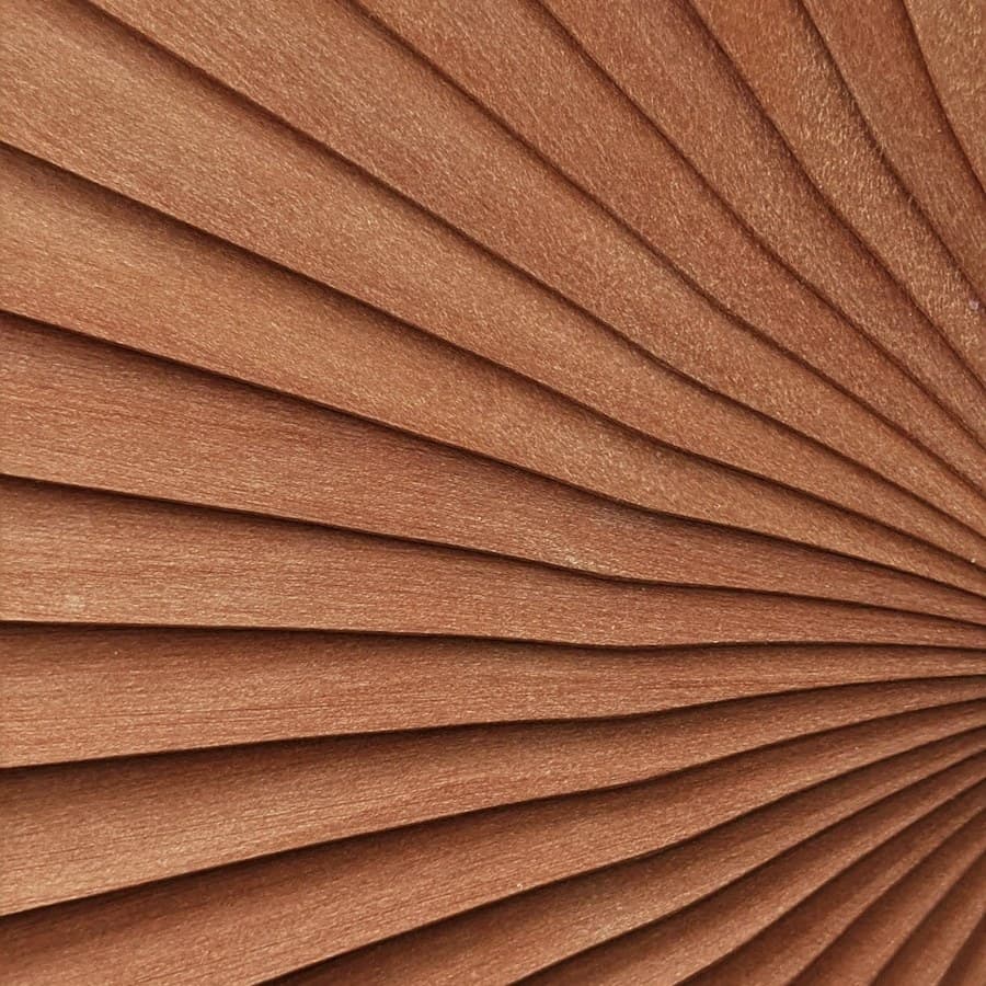 Fluted oak relief